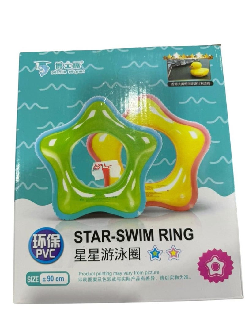 Doctor Dolphin Star-Shaped Inflatable Swim Ring (90cm)